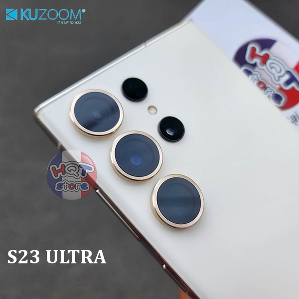 Ốp viền kính bảo vệ 3 Camera Kuzoom Lens Ring cho Samsung S23 Ultra