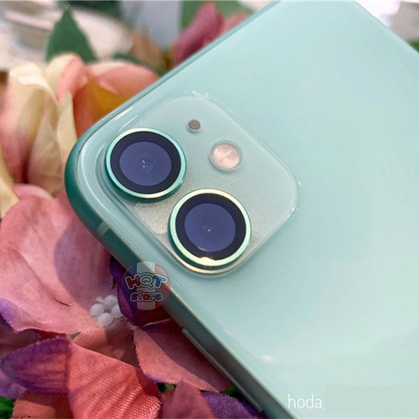 Ốp viền kính bảo vệ Camera Hoda Sapphire IPhone 11 / 12 / 12 Mini