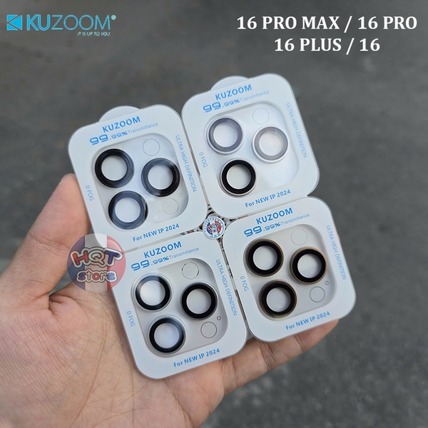 Ốp viền kính Camera Kuzoom AR IPhone 16 Pro Max / 16Pro / 16 Plus / 16