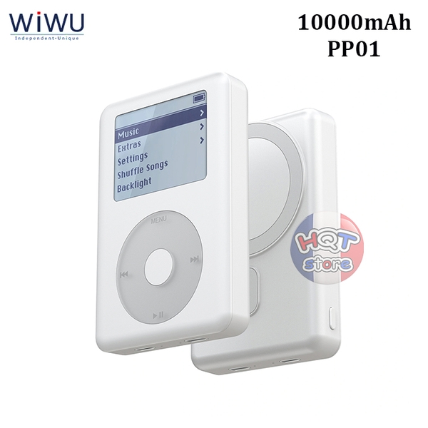 Pin sạc dự phòng Magsafe WiWU PowerPod PP01 Magnetic Wireless 10000mah