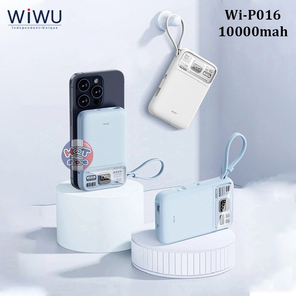 Pin sạc dự phòng Magsafe WiWU Wi-P016 Magnetic Wireless 10000 mah