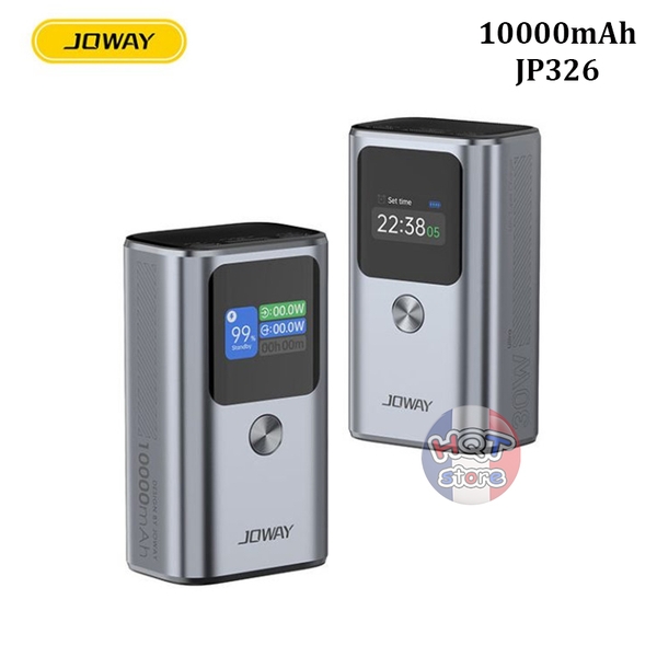 Pin sạc dự phòng sạc nhanh JOWAY JP326 PD 30W 10000 mah có màn hình