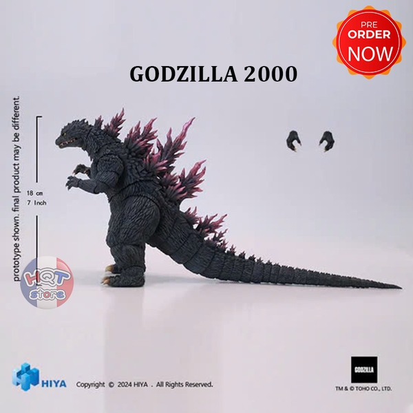 Mô hình Godzilla 2000 Action Figure HIYA Godzilla Millennium 1999