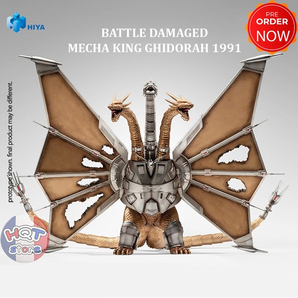 Mô hình Battle Damaged Mecha King Ghidorah 1991 HIYA TOYS