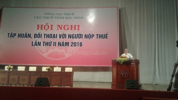 Cục thuế Bắc Ninh tổ chức tập huấn, đối thoại với người nộp thuế lần thứ hai năm 2016