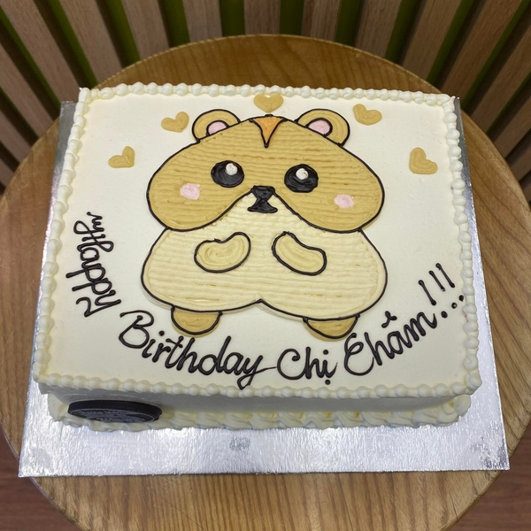 Gatto kem tươi vẽ hình chuột Hamster Gatto Kem Tươi Vẽ Hình Chuột Hamster