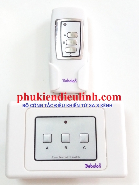 Bộ công tắc điều khiển từ xa 3 kênh