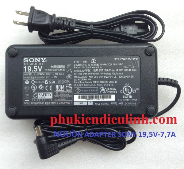 NGUỒN ADAPTER TIVI SONY 19,5V-7,7A (HÀNG CHÍNH HÃNG)