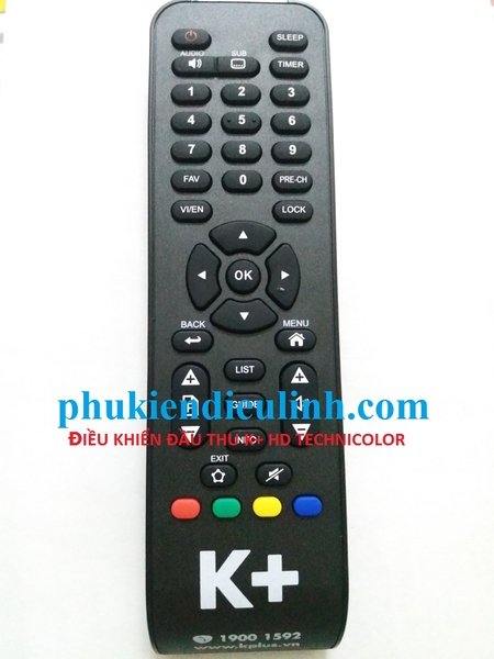 ĐIỀU KHIỂN ĐẦU THU K+ HD TECHNICOLOR (HÀNG CHÍNH HÃNG)