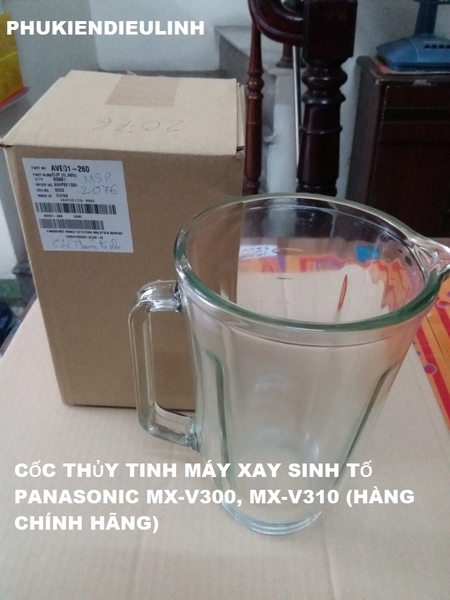 CỐC CỐI THỦY TINH MÁY XAY SINH TỐ PANASONIC MX-V300, MX-V310 1,5L (HÀNG CHÍNH HÃNG)