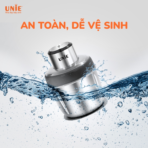 Máy xay thịt Unie UE226 dung tích 2.5L, 2 cối xay đa năng, trục bóc hành, tỏi, đánh ruốc tiện lợi