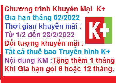 Gia hạn K+ Khuyến mại