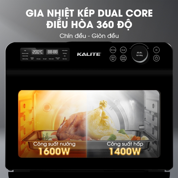 Nồi chiên hơi nước KALITE STEAM STAR 15 lít, đa năng