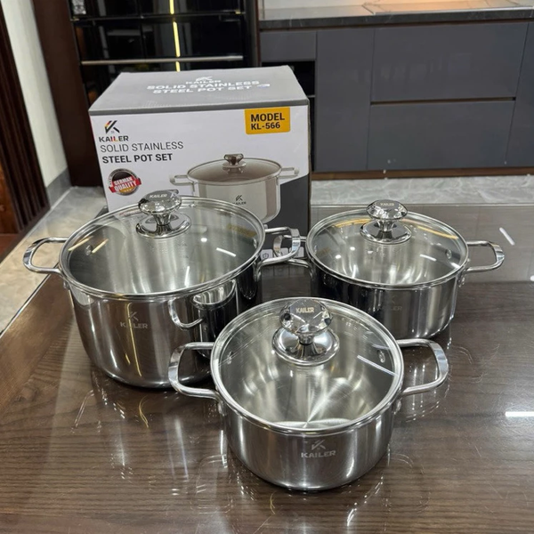 Bộ Nồi Inox Kailer KL-566 Inox
