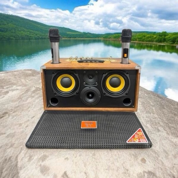 Loa VB Box VB 999 Loa karaoke xách tay bluetooth bass đôi 16cm