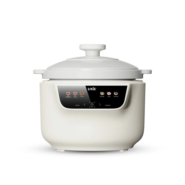 Nồi kho hầm dưỡng sinh 5 in 1 UNIE USC888, nắp sứ kép cao cấp