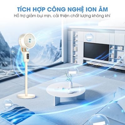 Quạt điện thông minh 3 cánh Kosmen ECO-F40AI-B 40W