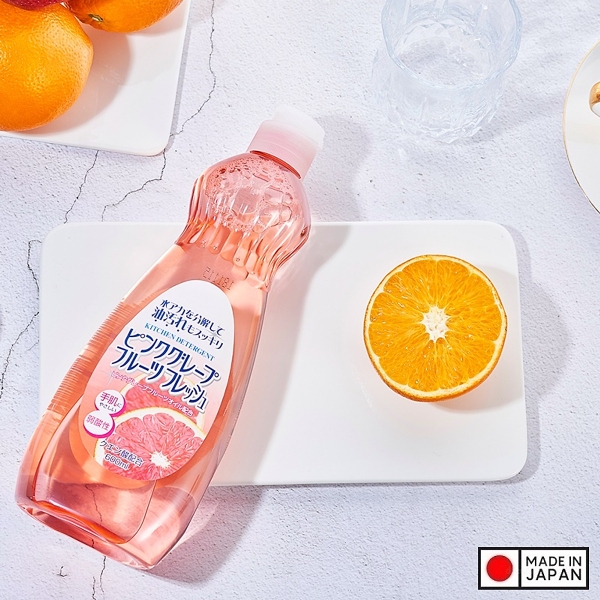 Nước rửa bát Rocket chai 600ml - hương bưởi - Mẫu MỚI, chuẩn nội địa Nhật  Bản - SKU: 4903367301758 Konnichiwa Mart