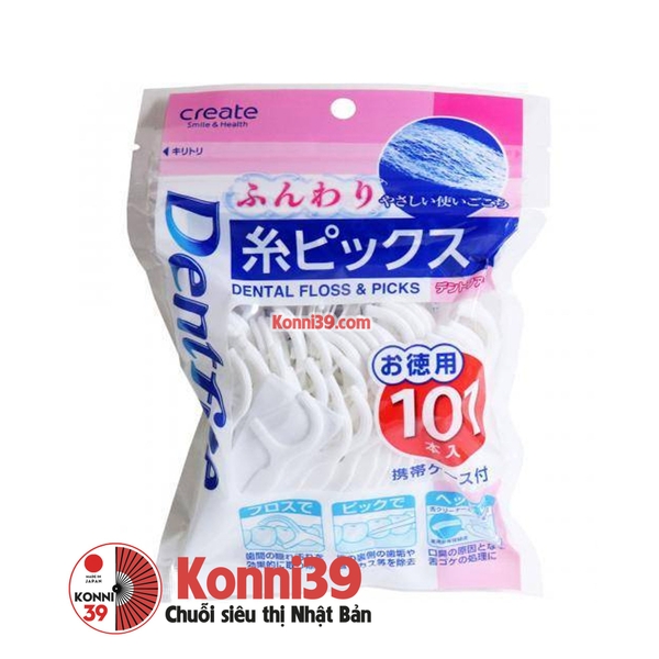 tam-kem-chi-nha-khoa-create-dental-floss-picks-goi-101c-hang-noi-dia-nhat-ban-sk