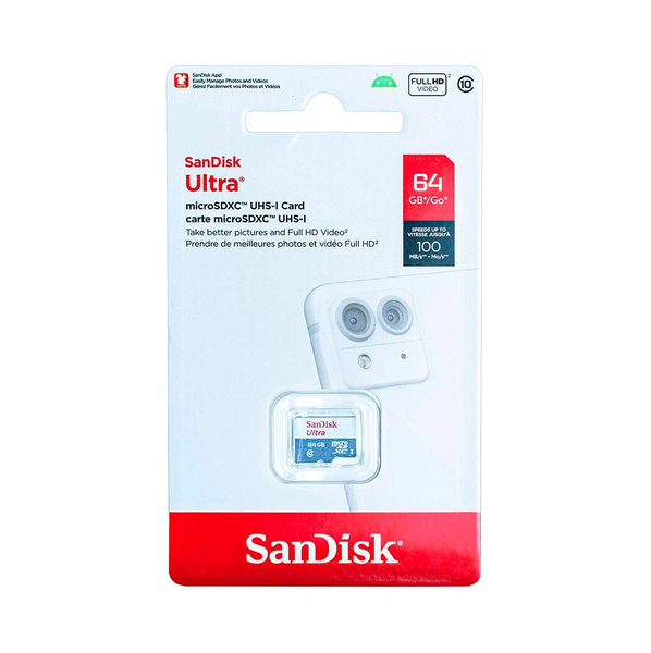 Thẻ Nhớ microSDHC Sandisk Ultra 64GB UHS-I -80MB/s