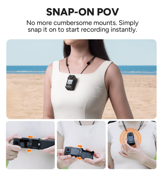 Camera Hành Trình Siêu Nhỏ SJCAM C400 4K Chống rung Gyro 6 trục Màn hình lật xoay Pocket (Hàng đặt trước)