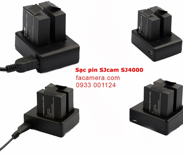 DUAL-SLOT BATTERY CHARGER - Sạc đôi SJ4000, SJ5000