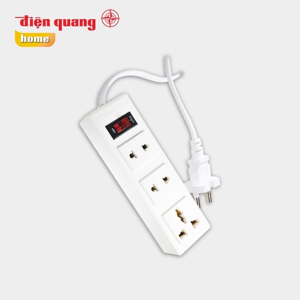 Ổ Cắm Điện Quang ĐQ 002A-02 ( 3 lỗ )