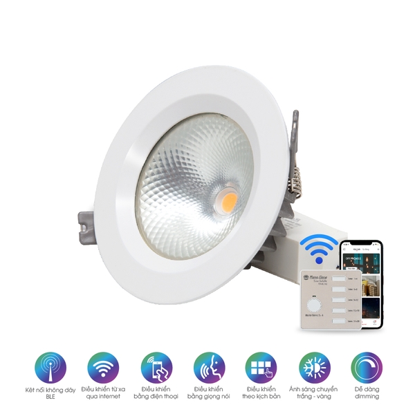 Đèn LED âm trần Downlight COB 90/9W Rạng Đông