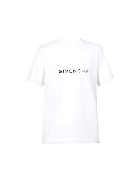 ÁO PHÔNG GIVENCHY Brand-print slim-fit cotton-jersey T-shirt