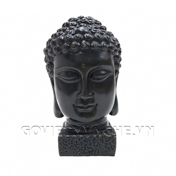 Tượng Đá Đầu Phật Thích Ca - Cao 18cm - Đá Màu