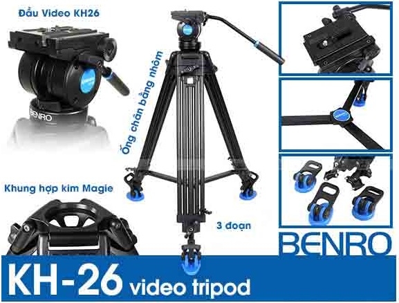 Chân Máy Quay Benro KH-26P