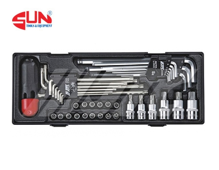 Bộ Lục Giác Và Tuýp Đầu Bông 40 Chi Tiết JTC K1401