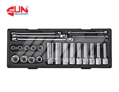 Bộ Cờ Lê Và Tuýp Bông 6 Cạnh 1/2 inch 24 Chi Tiết JTC K4241