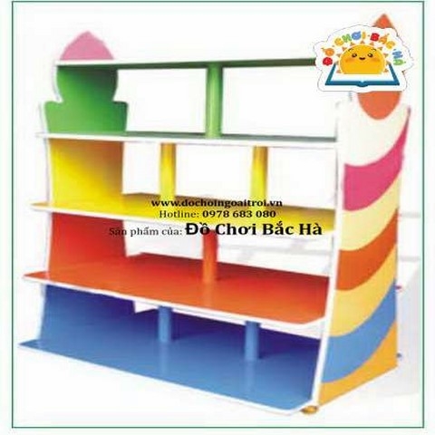 giá đồ chơi mầm non hình nến - B142