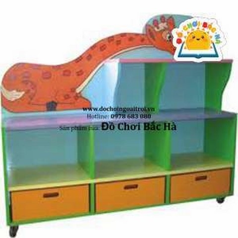 giá đồ chơi hình con hươi 3 ô kéo - B159