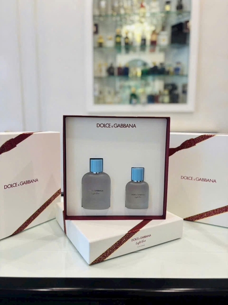 Set quà tặng nước hoa nam Dolce & Gabbana Light Blue Pour Homme