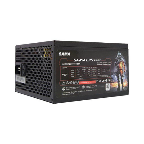 Nguồn máy tính SAMA EPS-600 600W 80Plus