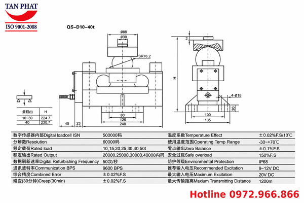Loadcell QSD 30 tấn