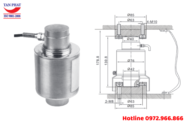 Loadcell trụ ZSGB 30 tấn