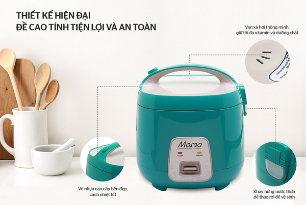 Nồi cơm điện 1.8L Sunhouse Mama SHD8652G