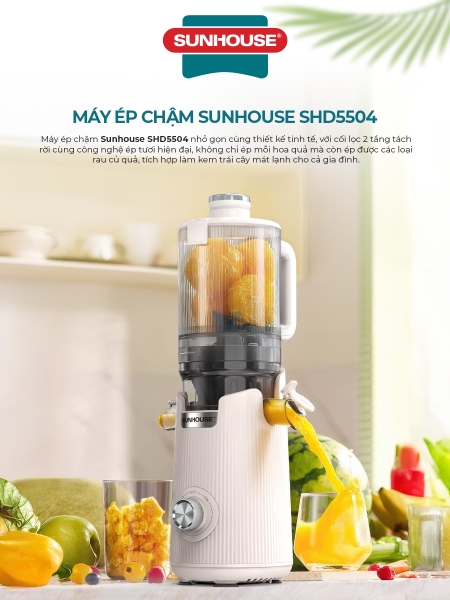 Máy ép chậm Sunhouse SHD5504