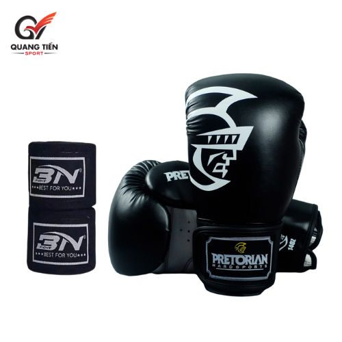 Combo Găng Boxing Pretorian + Băng Đa BN Chính Hãng