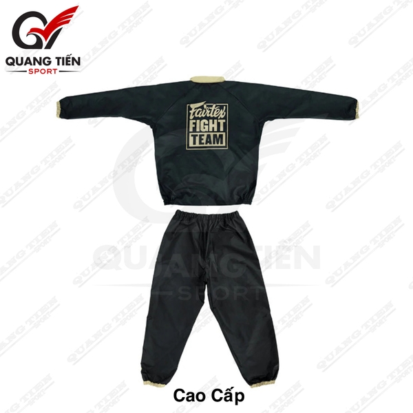 Quần Áo Ép Cân FAIRTEX VS4 VINYL SWEATSUIT cao cấp chính hãng ( màu ghi sữa )