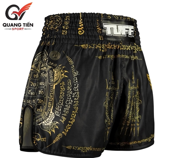 Quần Tuff Muay Thai Shorts TUF - RMS116 - BLK QMTUFF-006 chính hãng Thái Lan