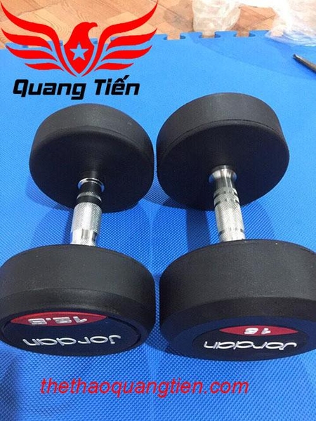 Tạ tay cao su Jordan 15kg cao cấp chính hãng QT21 ( giá 1 chiếc)