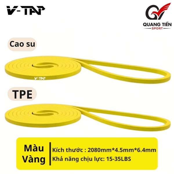 Dây Kháng Lực, Dây Cao Su Đàn Hồi, Powerband, Trợ Lực, Gym, Yoga, Boxing, Bóng Đá, Tập Thể Lực V-TAP Chính Hãng