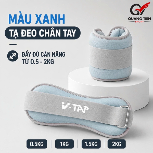 Tạ đeo chân, Dụng cụ hổ trợ đeo tay chân tập Yoga, Gym, Chạy Bộ, Tập thể dục tại nhà V-TAP (giá 1 chiếc)