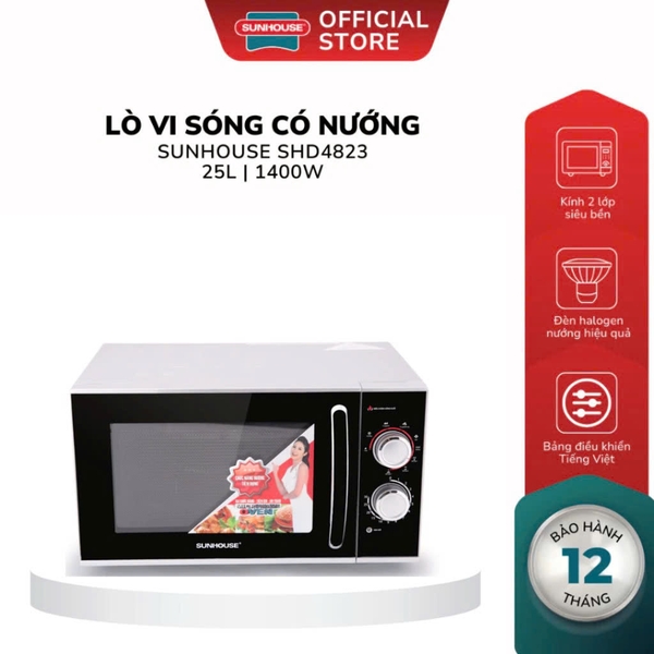 Lò vi sóng 25L Sunhouse SHD4823