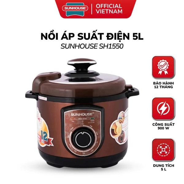 Nồi áp suất điện đa năng Sunhouse SH1550