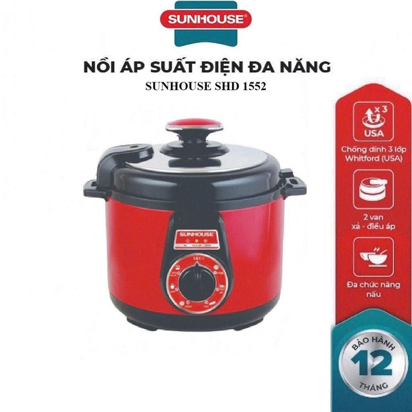 Nồi áp suất điện đa năng Sunhouse SHD1552